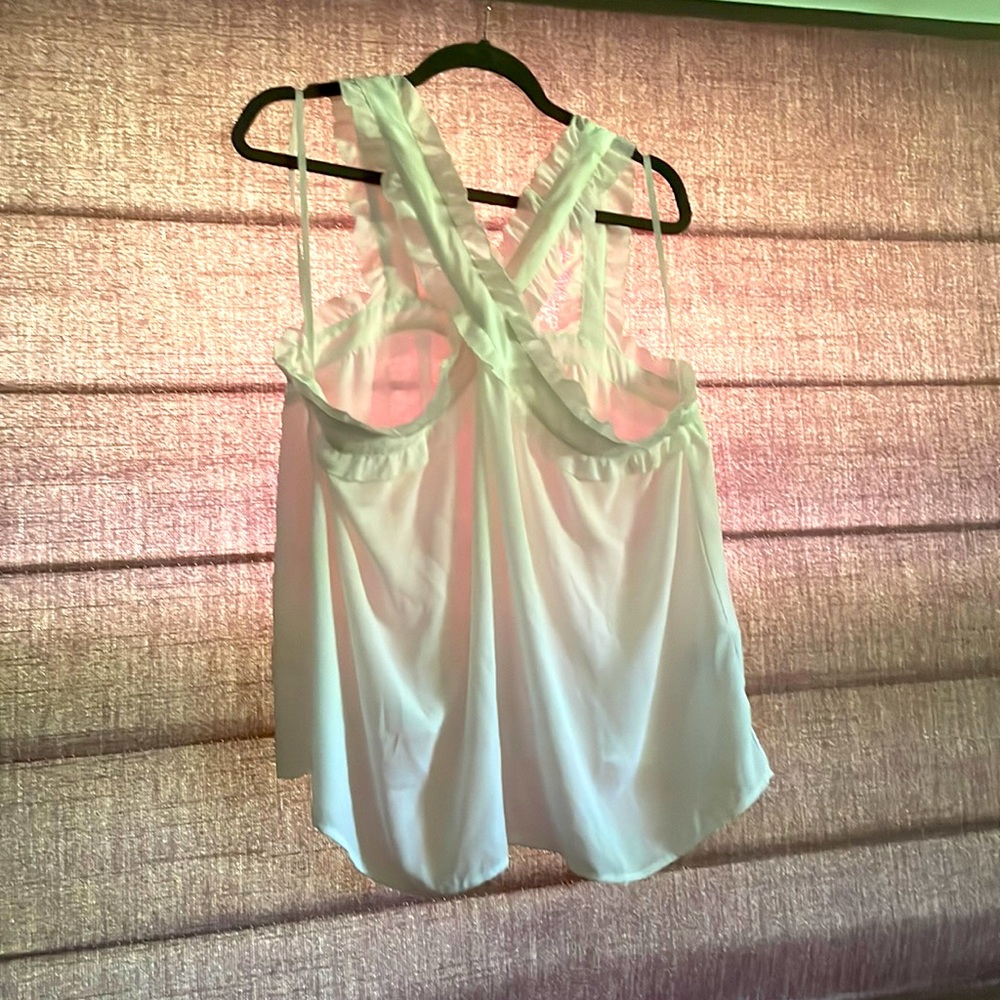 Ruffled J Crew top